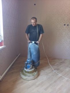 Циклёвка паркета+шпатлевание щелей+3 слоя лака  - купить на сайте объявлений Краснодар онлайн